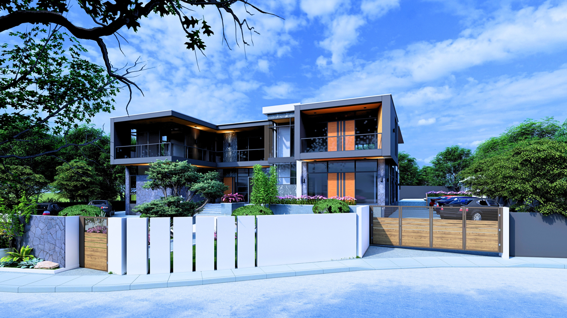 Modern two-storey residence project
